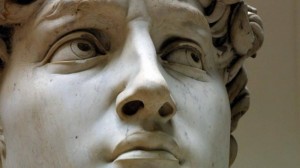 Particolare del David di Michelangelo