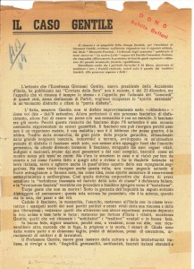 Il volantino diffuso in città il 22 aprile